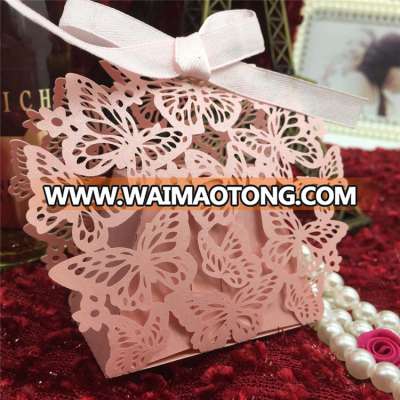 Light Pink Craft Sweet Candy Box Wedding Gift Packing