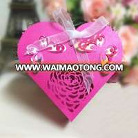 Colorful Heart Shape Favor Candy Box Wedding Gift